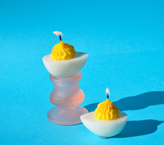 Deviled Egg candle set of 4