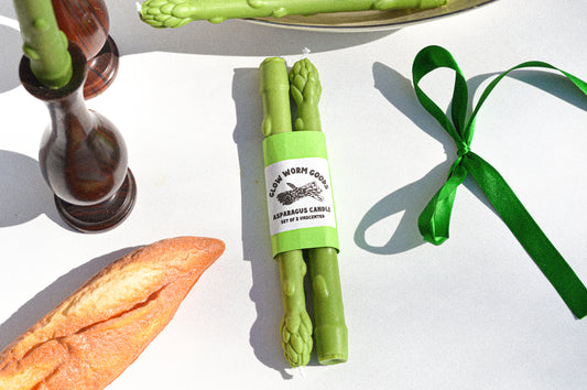 Asparagus Candlestick set of 2